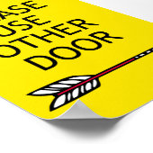 「他のドアを使って下さい」 ポスター (角)
