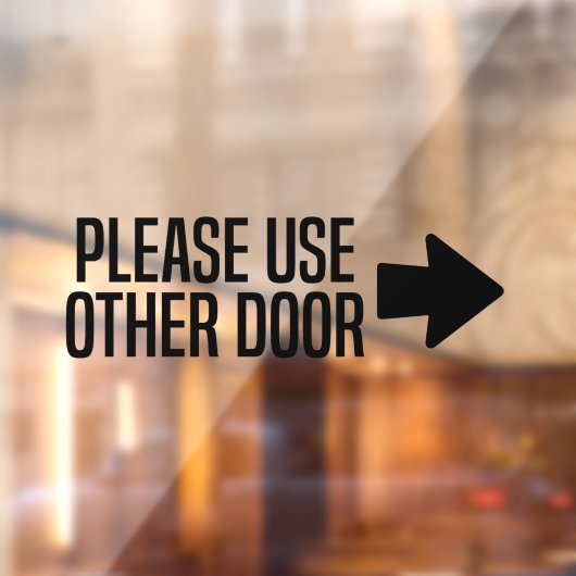 他のドアを使用する ウィンドウサイン (シート2)