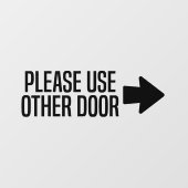 他のドアを使用する ウィンドウサイン (シート)