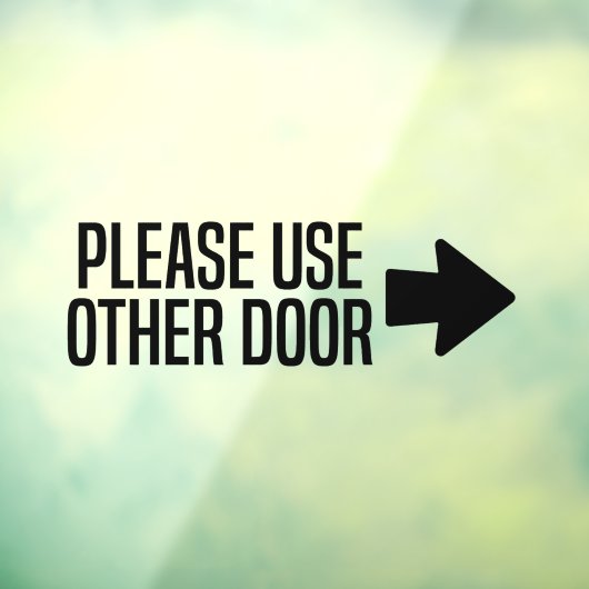 他のドアを使用する ウィンドウサイン (シート3)