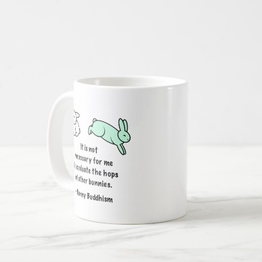 他のバニーのバニーの仏教"ホツプ" コーヒーマグカップ (正面左)