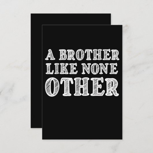 他のバレンタイン贈り物とは違うおもしろい兄弟 出欠カード (正面/裏面)