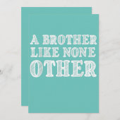 他のバレンタイン贈り物とは違うおもしろい兄弟 案内状 (正面/裏面)