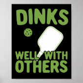 他のピックボールおもしろいプレーヤーとのディンク ポスター (正面)