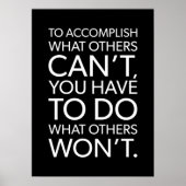 他のユーザーが行わない操作 – 成功やる気を起こさせる ポスター (正面)