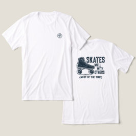 他のユーザーと上手にスケート – 背面グラフィックス トライブレンドTシャツ