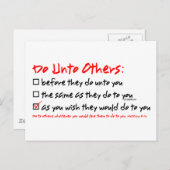 他のユーザーに対して実行 ポストカード (正面/裏面)