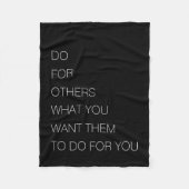 他のユーザーに対して、自分の都合で他のユーザーに対して行う フリースブランケット (正面)