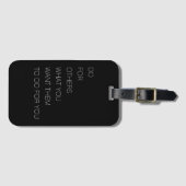 他のユーザーに対して、自分の都合で他のユーザーに対して行う ラゲッジタグ (正面横)