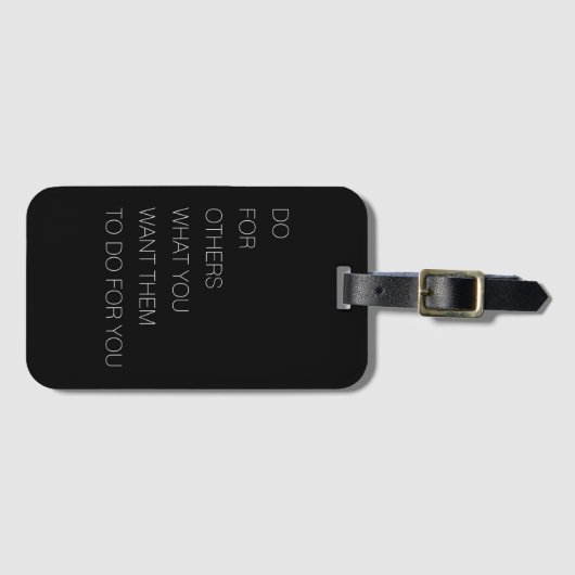 他のユーザーに対して、自分の都合で他のユーザーに対して行う ラゲッジタグ (正面横)