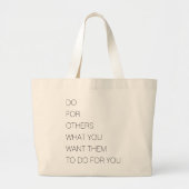 他のユーザーに対して、自分の都合で他のユーザーに対して行う ラージトートバッグ (正面)