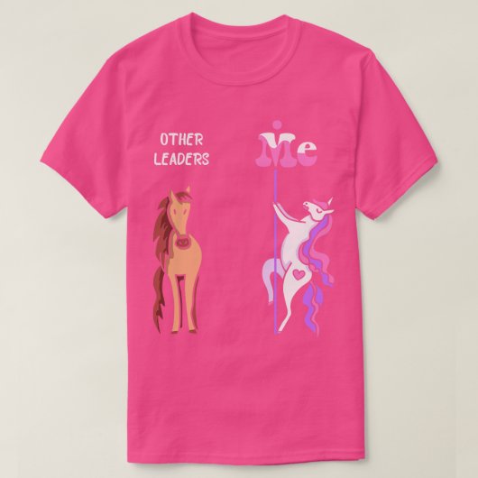 他のリーダー私Tee UnicornリーダーおもしろいギフトIde Tシャツ (デザイン正面)