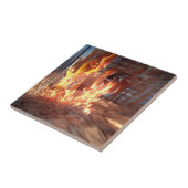 他の世界の芸術では火がぱちぱちと燃え上がる タイル (側面)