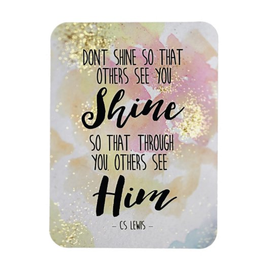 他の人が彼を見るように輝くC.S.ルイス磁石 マグネット (縦)