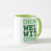 他の人たちと一緒によく飲むSt patricks day・ギフト マグカップ (正面右)