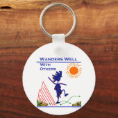 他の人たちと上手に行き来する キーホルダー (正面)