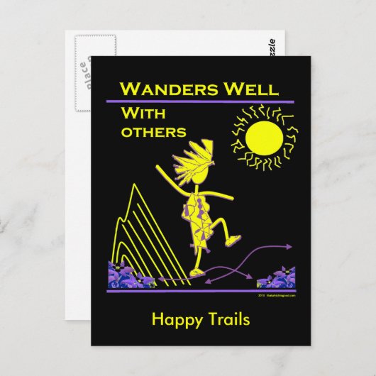 他の人たちと上手に行き来する ポストカード (正面/裏面)