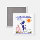 他の人たちと上手に行き来する マグネット (正面/裏面)