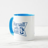 他の人とうまく潜る マグカップ (正面左)