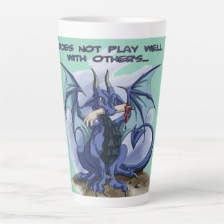 他の人とうまく行くなドラゴンのラテマグカップ カフェラテマグ