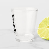 他の人と一緒によく飲おもしろいむ引用文 ショットグラス (右)