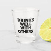 他の人と一緒によく飲むグラス紙カップ ショットグラス (正面)