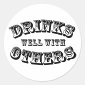 他の人と一緒によく飲むヴィンテージスタイル ラウンドシール (正面)