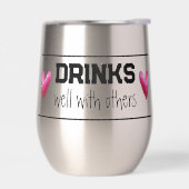 他の人と一緒によく飲む熱ワインタンブラー (左面)