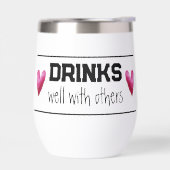 他の人と一緒によく飲む熱ワインタンブラー (左面)