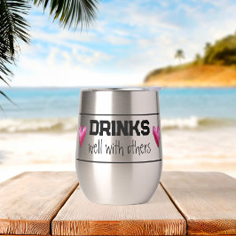 他の人と一緒によく飲む熱ワインタンブラー