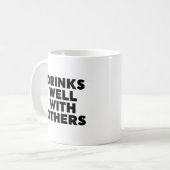 他の人と一緒によく飲む コーヒーマグカップ (正面左)