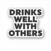 他の人と一緒によく飲む シール (正面)