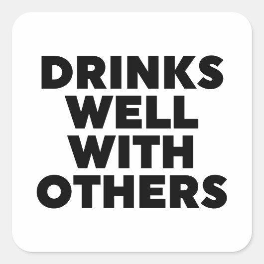 他の人と一緒によく飲む スクエアシール (正面)