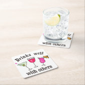 他の人と一緒によく飲む スクエアペーパーコースター (インサイチュ)