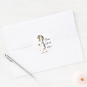 他の人と一緒によく飲む,ワイおもしろいンアート ラウンドシール (封筒)