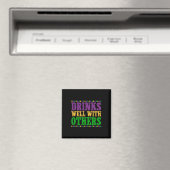 他の人と一緒に飲おもしろいむMardi Gras 2025 マグネット (インサイチュ (食洗機))