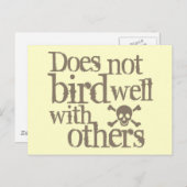 他の人と上手に付き合わない ポストカード (正面/裏面)