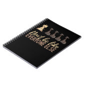 他の人と同じようにクリスマス・キリン ノートブック (左側)