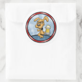 他の人にシールを貼るために飲む ラウンドシール (バッグ)