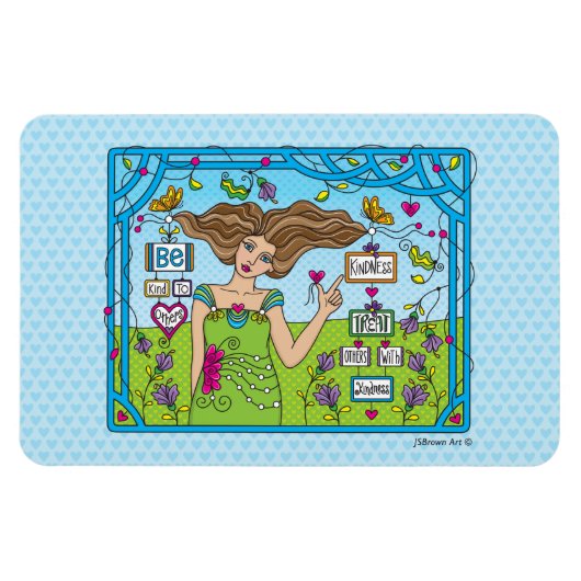 他の人に優しい_フレキシブル磁石6" x 4" マグネット (横)