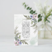 他の人の前にあなたの光を輝かせなさい、マタイ 5:16 ポストカード (スタンド正面)