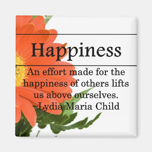 他の人の幸せを作成する マグネット (正面)