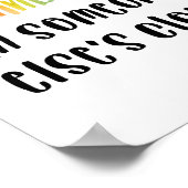 他の人の心に浮かぶ虹である ポスター (角)