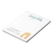 他の人の雲の中に虹を見せカスタムる ノートパッド (回転)