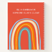 他の人の雲の引用文の中に虹を見カスタムる ノートブック (裏面)