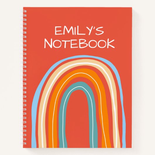 他の人の雲の引用文の中に虹を見カスタムる ノートブック (正面)