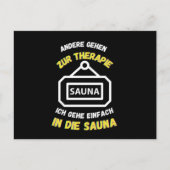 他の人はサウナに行ってセラピー サウナ ポストカード (正面)