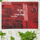 他の人を持ち上げて上昇キッチンタオル赤パッチワーク キッチンタオル (折り畳み)