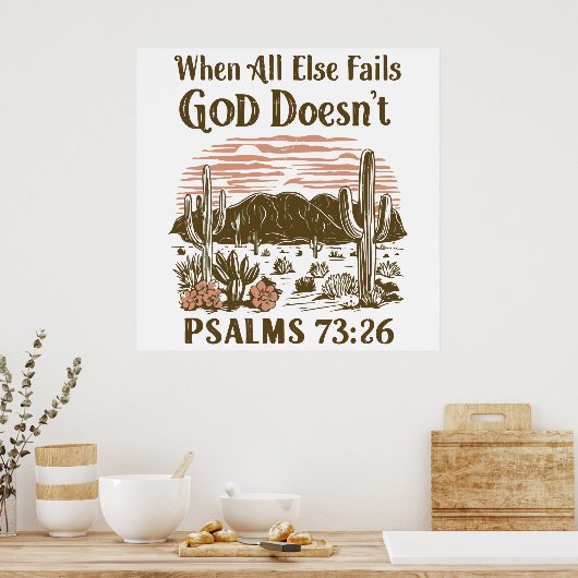 他の全てが失敗した時に神は失敗しなかった ポスター (キッチン)