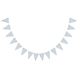 他の可視要素のない白い背景 バンティングフラッグ